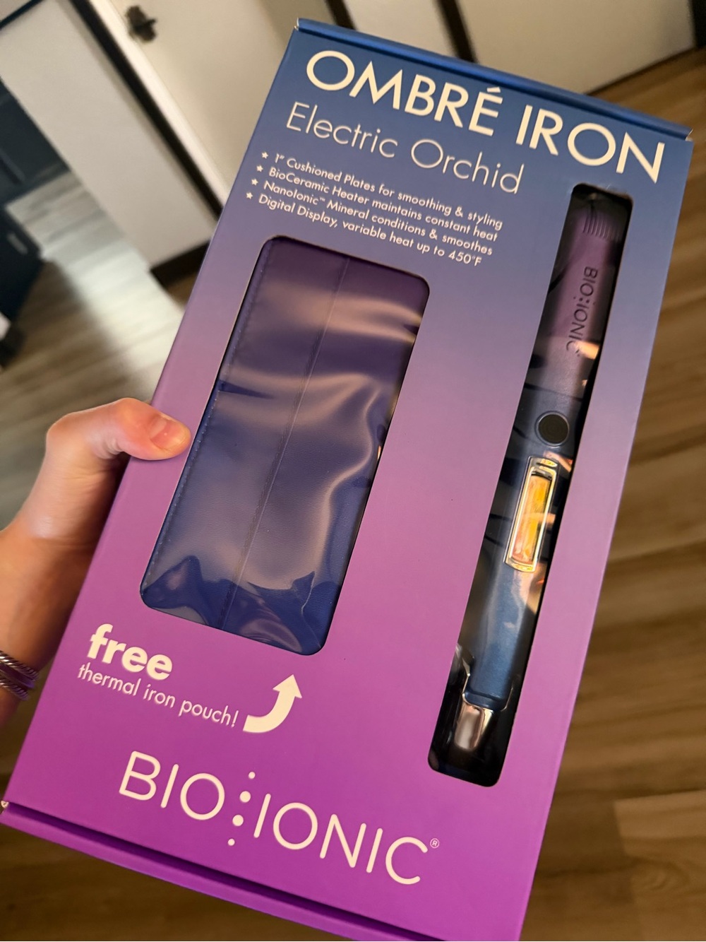 Bio ionic Ombré Iron Electric Orchid Hair Straightener - Purple